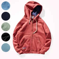 Herbst Winter Neue Strickjacke Hoodies für männer Mode Langarm Mit Kapuze Verdickt Samt Plus Hohe Gewicht Casual Sweatshirts