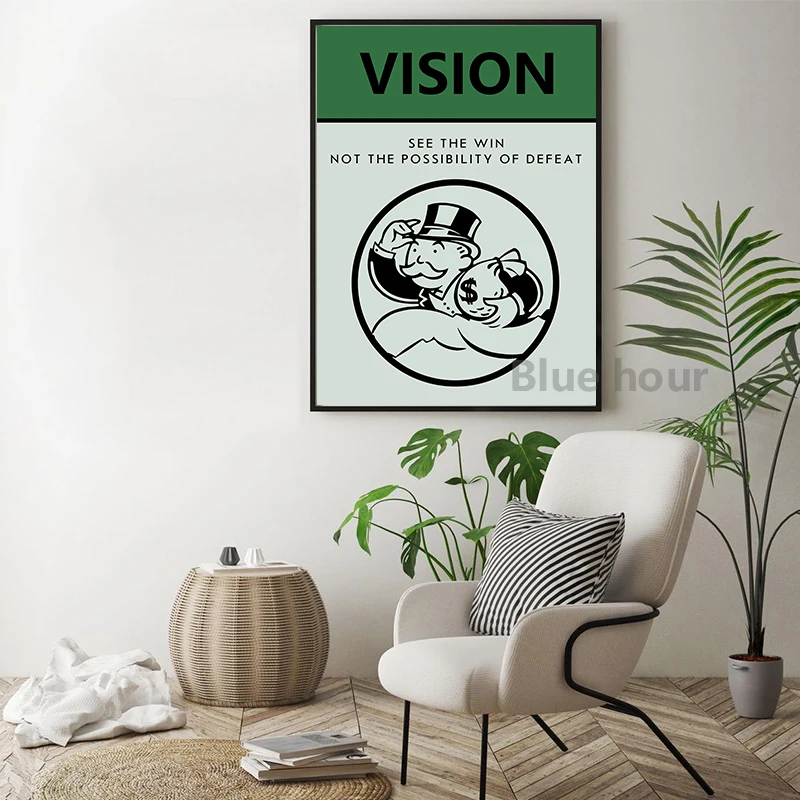 Monopoly Collection Board Game Posters and Prints Gaming Room Wall Art Pictures Decoration Canvas Painting Office Home Decor