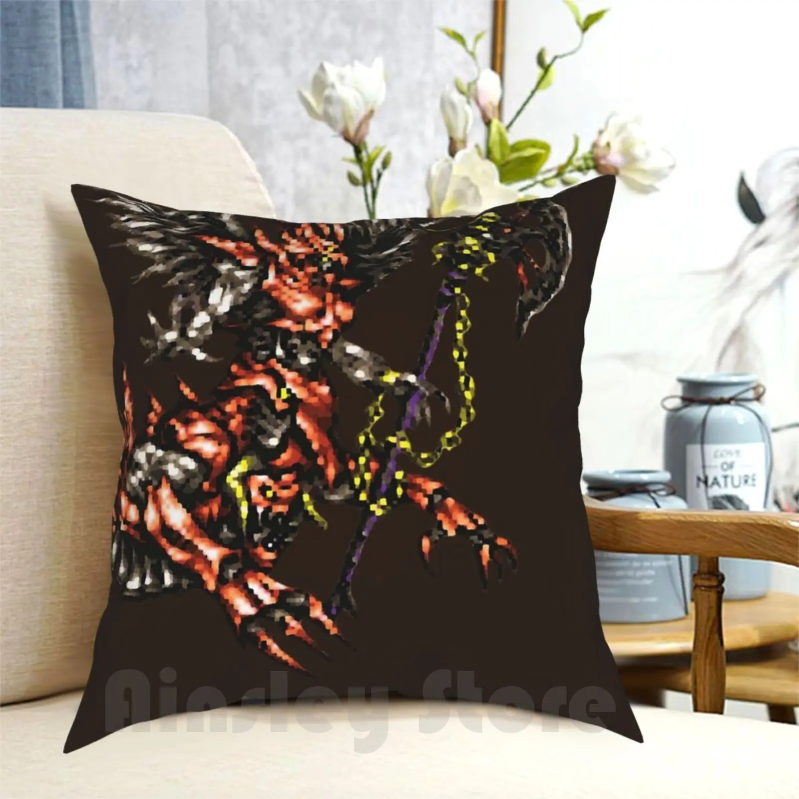 Final Fantasy Vi-Poltergeist Pillow Case Printed Home Soft DIY Pillow cover Final Fantasy Vi Final Fantasy 6 Poltergeist