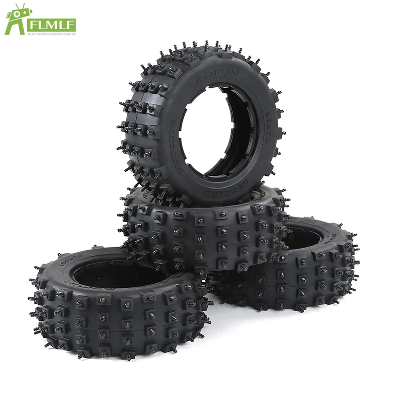 

Knobby Screw Tire Ice Surface Nailed Tire Skin Gen.4 Fit for 1/5 Losi 5ive T ROFUN ROVAN LT KingmotorX2 Rc Car Toys Games Parts