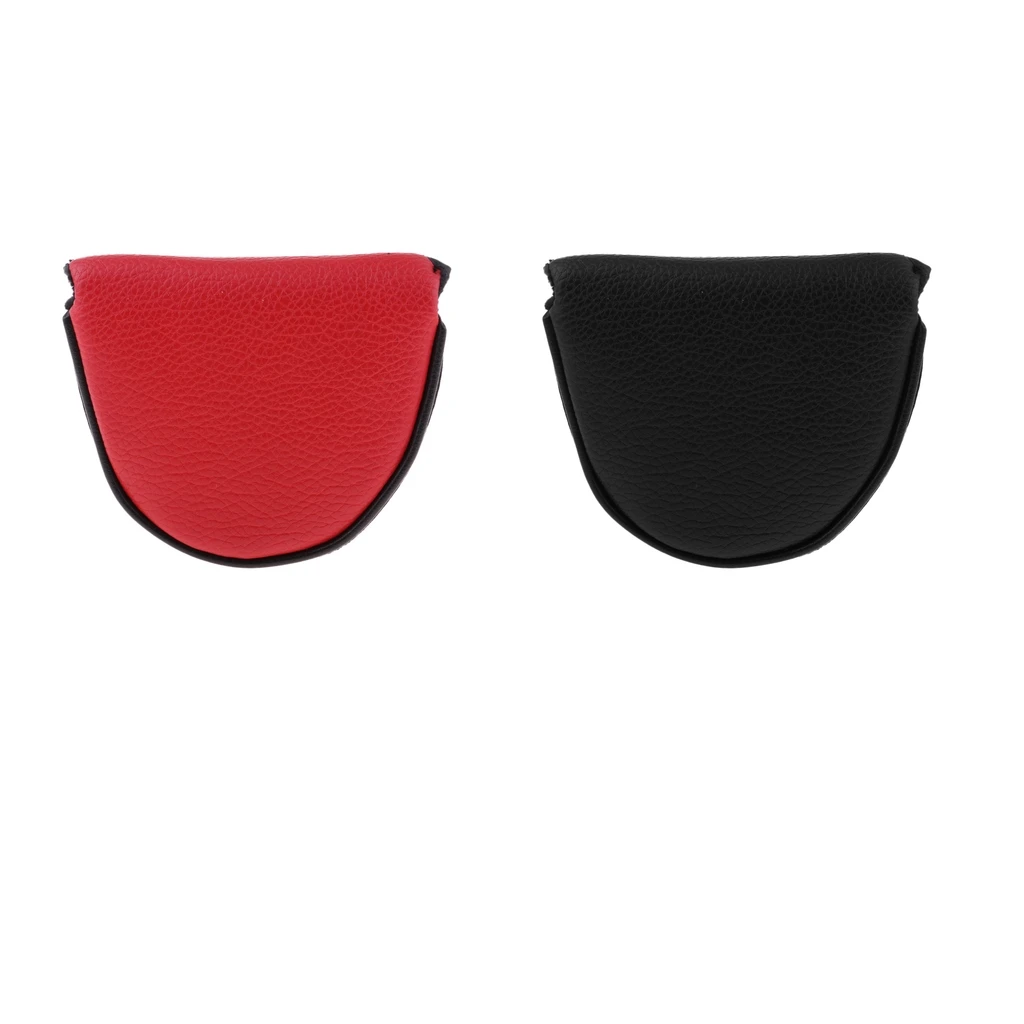 Morbida E Confortevole PU Golf Mallet Club Head Cover Protector Copertura Putter di Golf Accessori Rosso o Nero