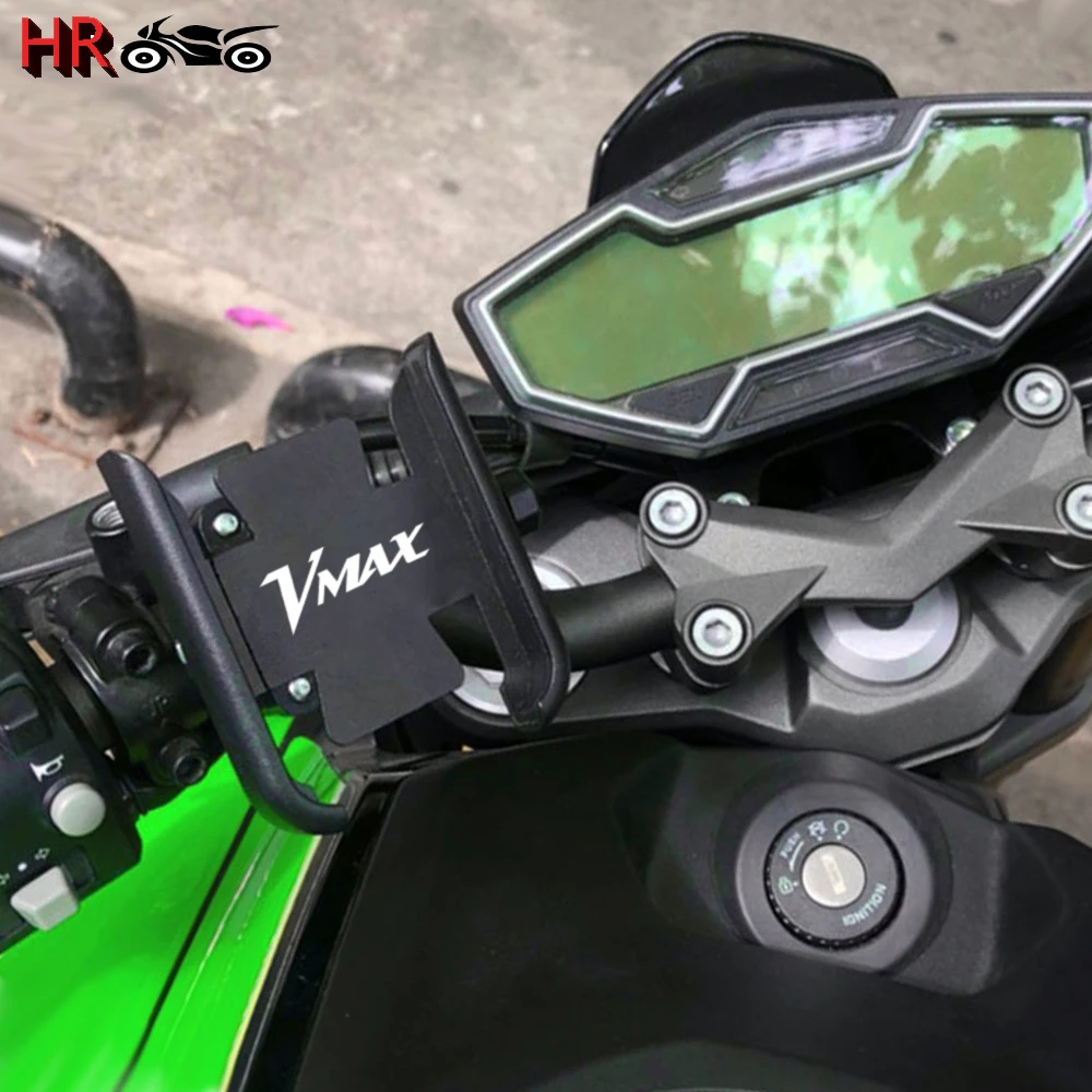 For YAMAHA VMAX V-MAX 1200 1700 2009-2020 Hot Deals Motorcycle CNC Accessories Handlebar Mobile Phone Holder GPS Stand Bracket view 3