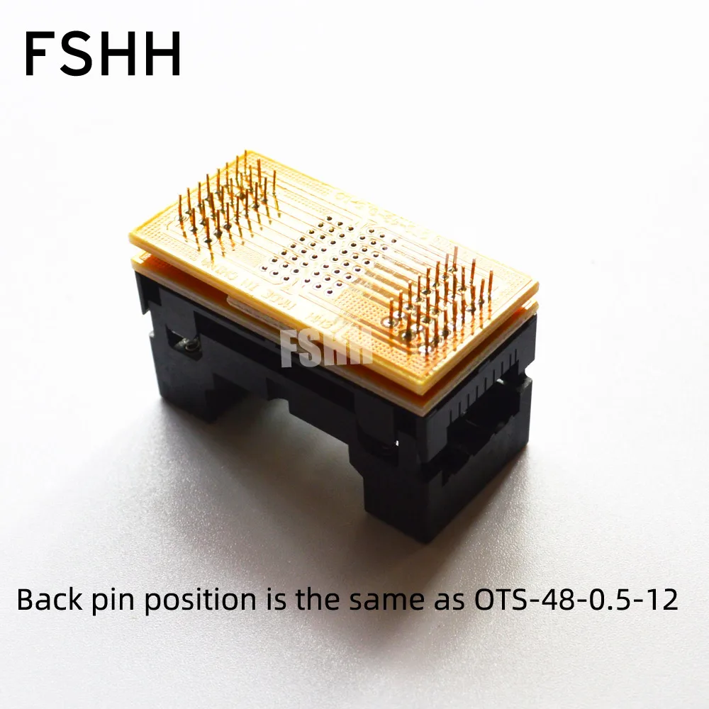 IC191-0482-004 em vez de OTS48-0.5-12 IC354-0482-031 soquete de teste 0.5mm TSOP48 soquete NAND FLASH chip soquete de teste