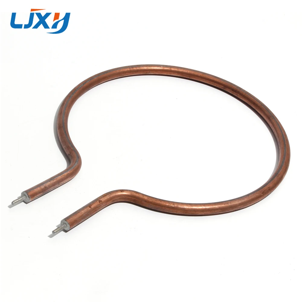 LJXH Single Circle Heating Tube Electric Wok Accessories Circular Rod Copper/Iron plated Copper Coil Pipe Electrothermal Heater