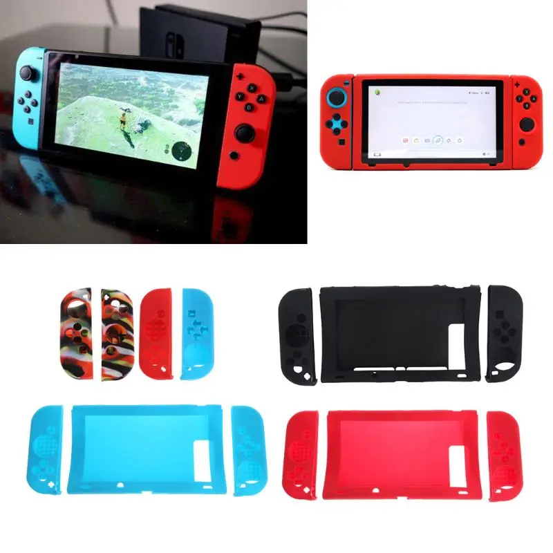 Funda de goma antideslizante para nintendo switch, carcasa protectora de silicona, novedad de 2021