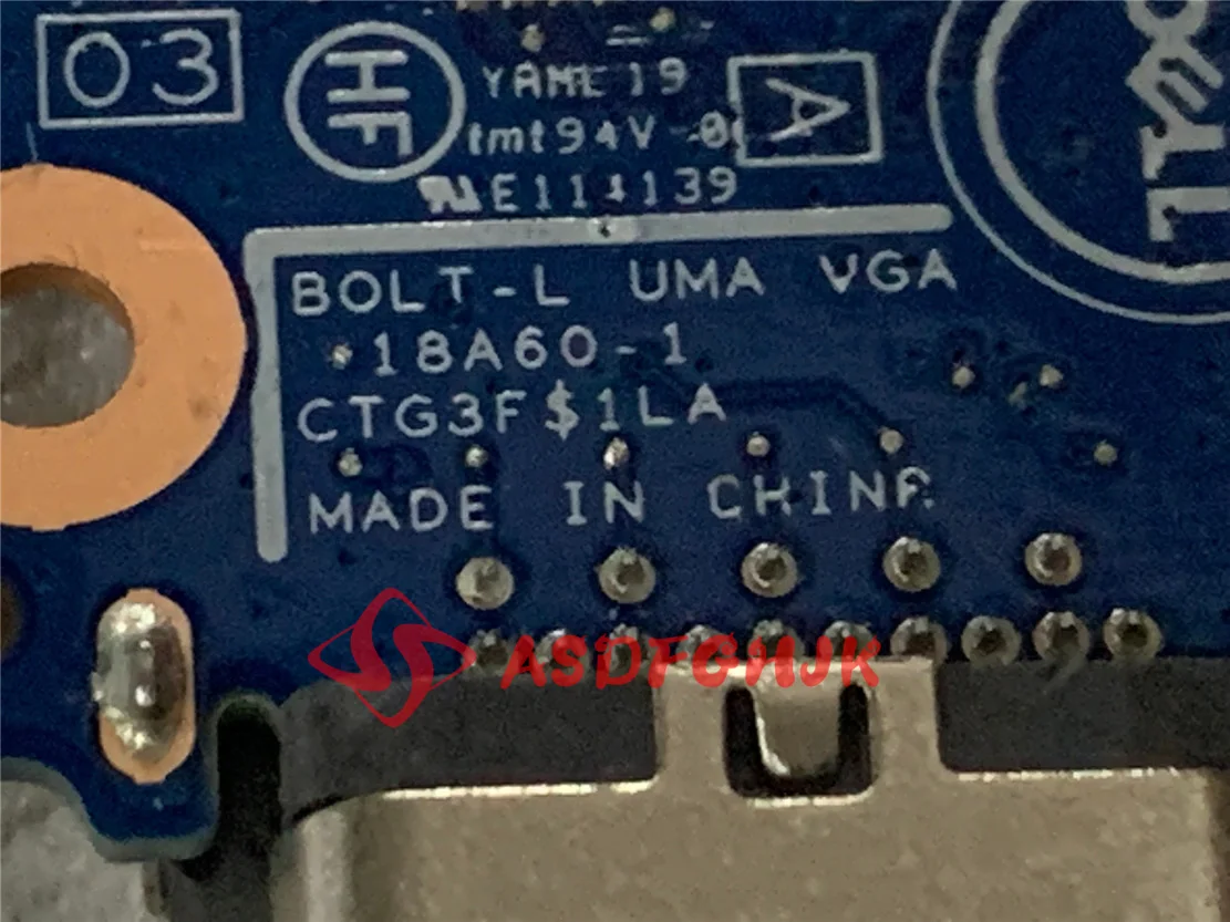 original for Dell Latitude 3500 VGA board fy47r Bolt-L UMA VGA 450.0fy07.0011  TESED OK