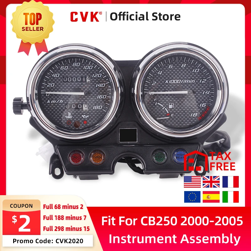 

CVK instrument assembly speedometer odometer tachometer For HONDA Hornet CB250 hornet250 hornet CB 2000 2001 2002 2003 2004 2005