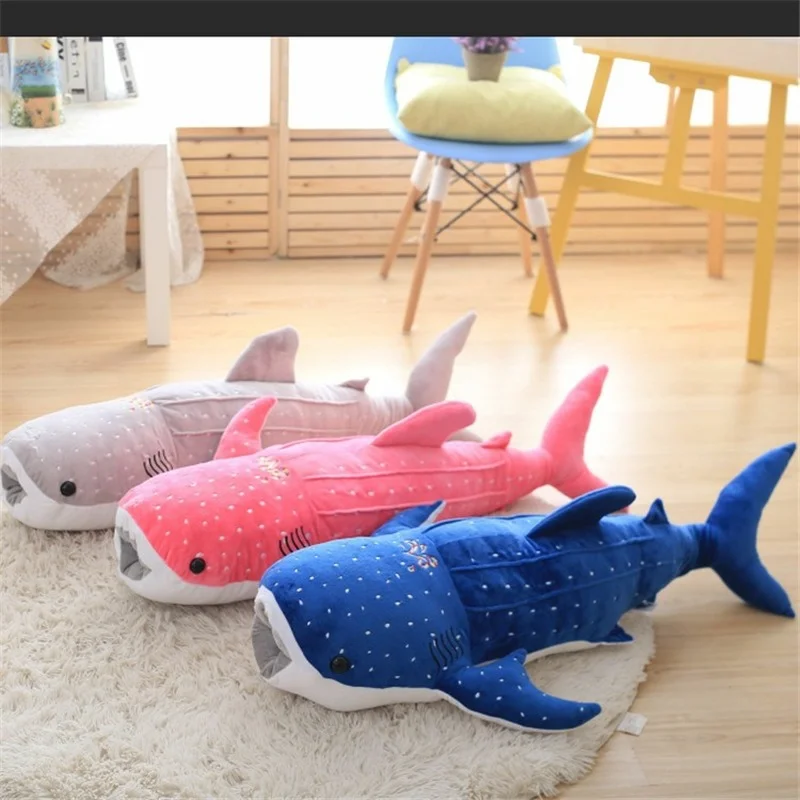 Whale Plush Toy Pillow Sea Beautiful Bottom World Plush Stuffed Children's Toy Cute Shark Doll The Best Birthday Gift for Kids