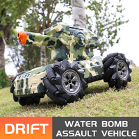 2020 New Water bomb Tank Car 2.4G Drift launch water bomb vehicle Gesture watch control car 360 degree rotation rc stunt car toy