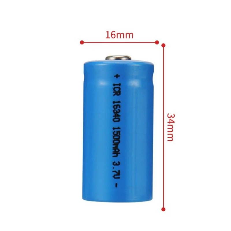 3.7V 1500mAh Rechargeable Li-ion Batteries 16340 CR123A Battery For LED Flashlight Travel Wall Charger For CR123A 16340 battery