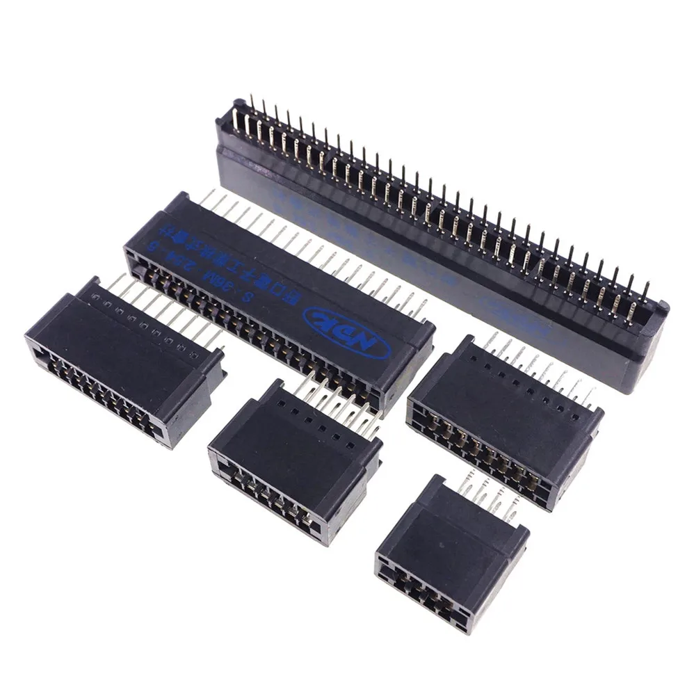 10 Pcs Gold Finger Card EDGE Slot CONNECTOR S-36M-2.54-5 S-40M-2.54-5 S-46M-2.54-5 S-62M-2.54-5 S-64M-2.54-5 Pitch 2.54 mm DIP