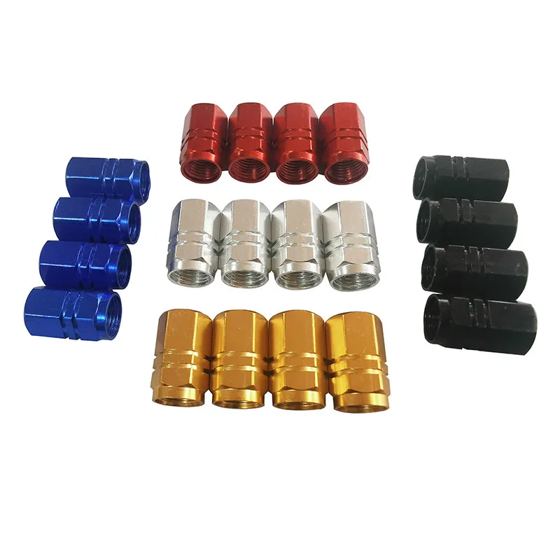 Aluminum Alloy Car Wheel Tire Valve Caps Tyre Rim Stem Covers Airdust Waterproof For Automobiles Motorcycles Trucks Bikes