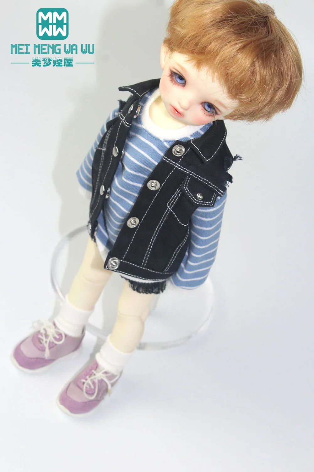 Doll clothes Striped T-shirt, sweater pullover for 27-30cm 1/6 BJD YOSD MYOU doll accessories