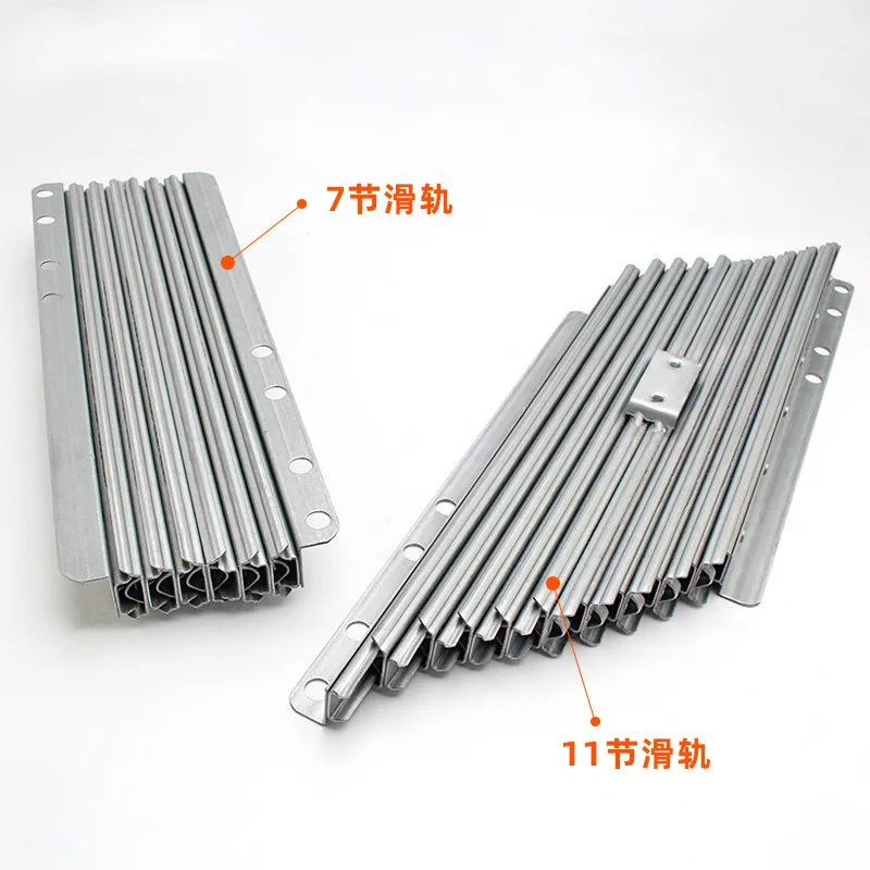 Unsichtbare Tisch Teleskop Guide Aluminium Legierung Multifunktionale Klapp Verlängert Push-pull Guide Tabelle Schiebe Schiene Hardware