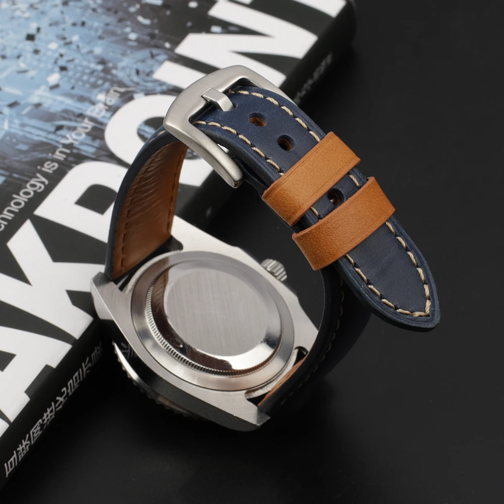 High Quality Genuine Leather Watch Band 18mm 20mm 22mm 24mm Vintage Cowhide Watch Strap Wristband Replacement for Each Watches