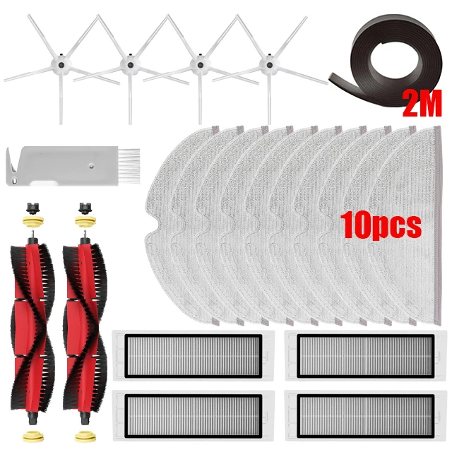 Voor XiaoMi Roborock s5 Max s6 MaxV s6 Pure Vacuüm Onderdelen Watertank Stof Box HEPA Filter Hoofdborstel Mop Doek Zijborstel