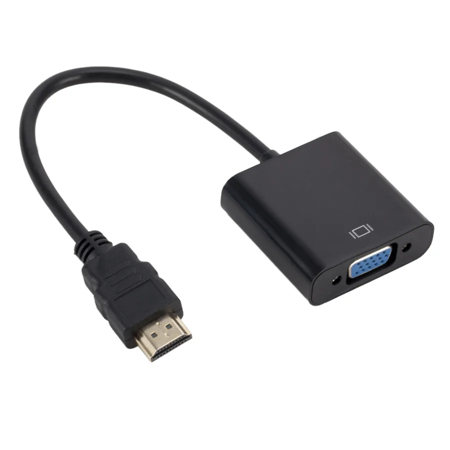 HDMI-vgaアダプターケーブル,オスからメスへのコンバーター,1080p,vga,pc,ラップトップ,TV用の3.5個のUSB出力