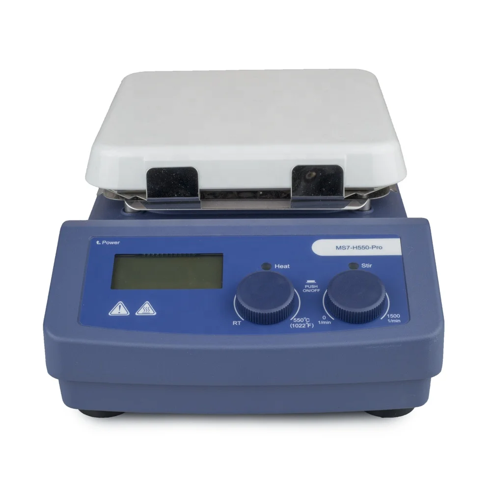 

MS7-H550-Pro 550 Centigrade LCD Digital Magnetic Hotplate Liquid Stirrer 20L Brushless DC Motor