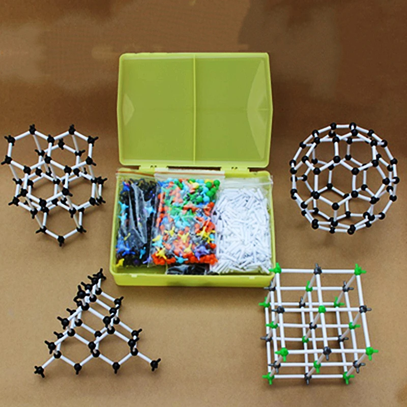 conjunto de pequenas moleculas organicas inorganicas 498 estrutura atomica conjunto de modelo molecular quimico kit de ensino de ciencias 01