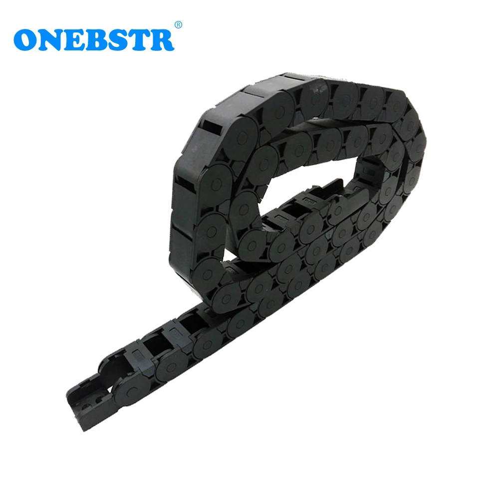 

JFLO 1Meter 15x15 Wire Carrier Cable Drag Chain Towline Tanks Chain With End Connectors Semi Closed Inside Opening Free Shipping