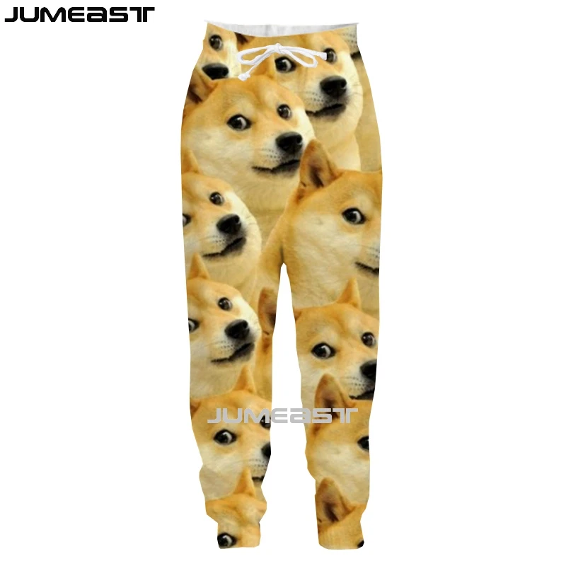 Jumeast Men Women 3D Many Cats And Dogs Oversized Streetwear  Casual Long Pants Sweatpants Fashion Spring Autumn Trousers