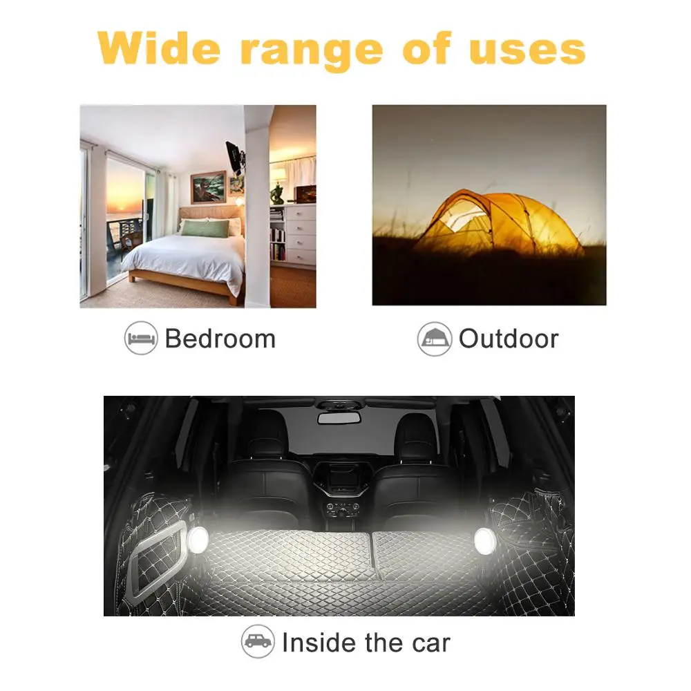 Round Touch Switch LED Night Light Home Lighting Lamp for Simple lighting 4.5V Novel LED Night Light Kids night lighting tools