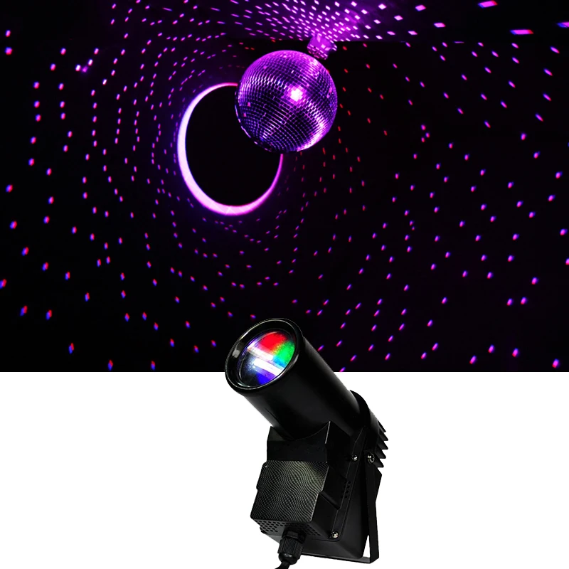 rgb led beam spot effect luz de cor com bola de vidro em uso com dj ktv festa discoteca casamento all star in sky em 1 01