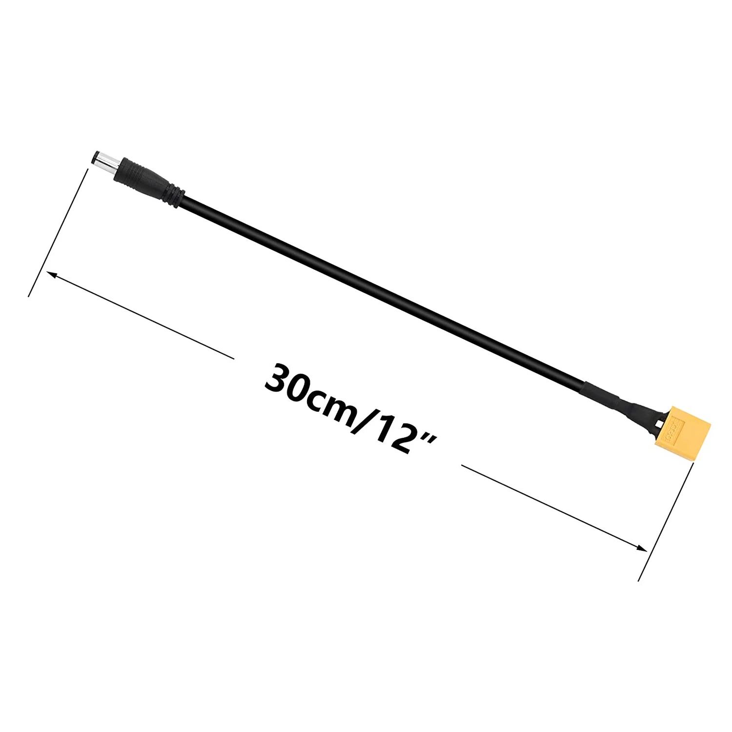 1 قطعة XT60 ذكر موصل رصاصة إلى ذكر تيار مستمر 5.5 مللي متر × 2.5 مللي متر محول شحن الطاقة كابل ل TS100 لحام الحديد بدون طيار نظارات