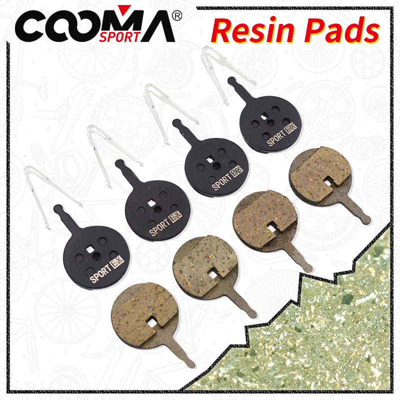 4 Pairs, Bicycle Disc Brake Pads for AVID BB5, Giant, Merida Bike, Promax Caliper, Sport EX Class, Resin