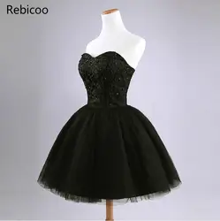 Short Black short Dresses Chiffon Long Dresses For Wedding Party Summer Formal Dress  Lace Tulle Gown Veatido De Fest