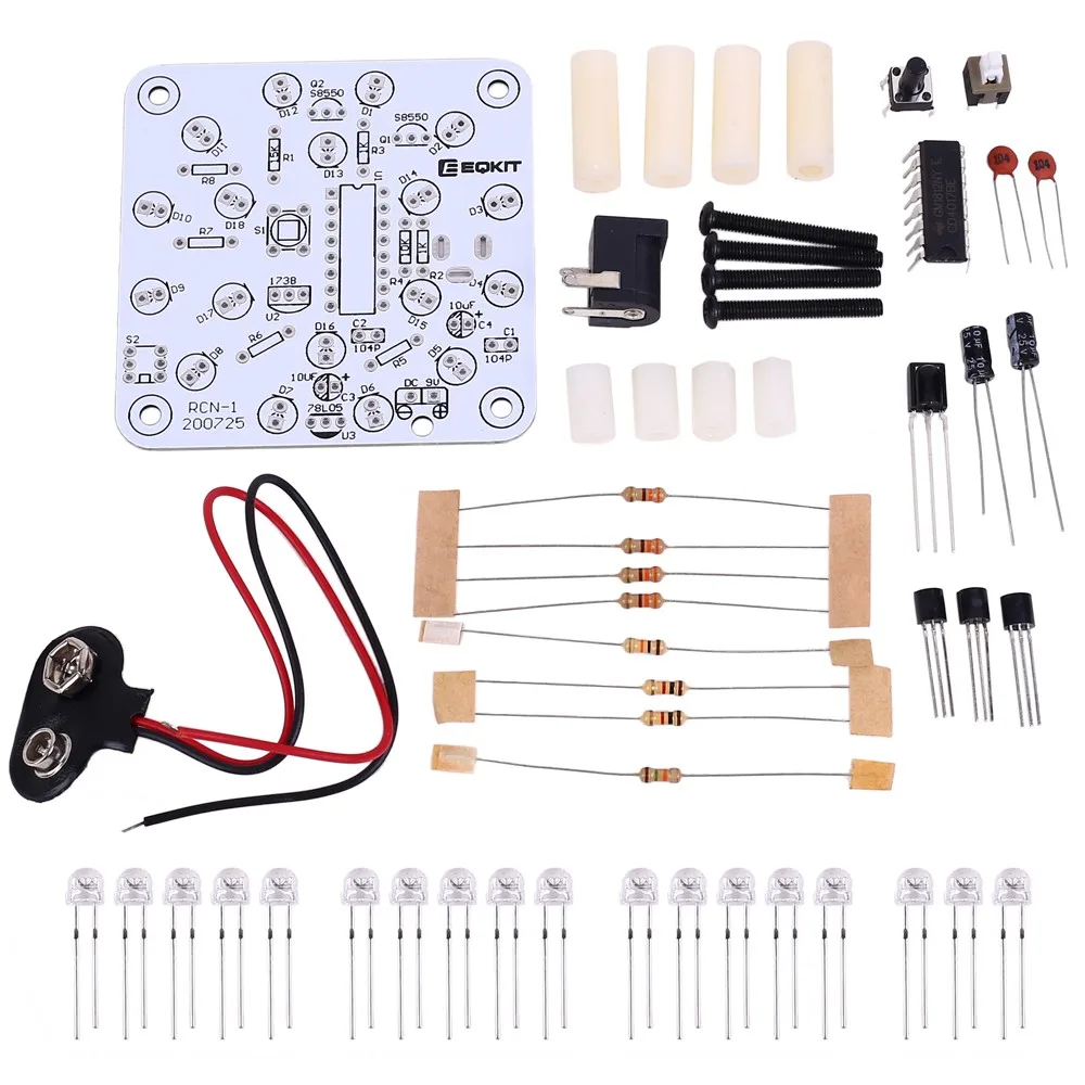 DIY Nightlight LED Kit DC 9-12V DIY Electronics Night-Light Lamp Photocontrol Light/Remote Control Soldering Project Practice