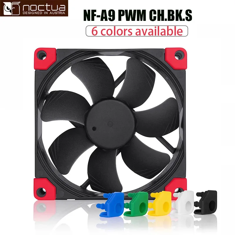 Noctua NF-A9PWM 90mm chromax.black.swap color version fan 9CM thin fan