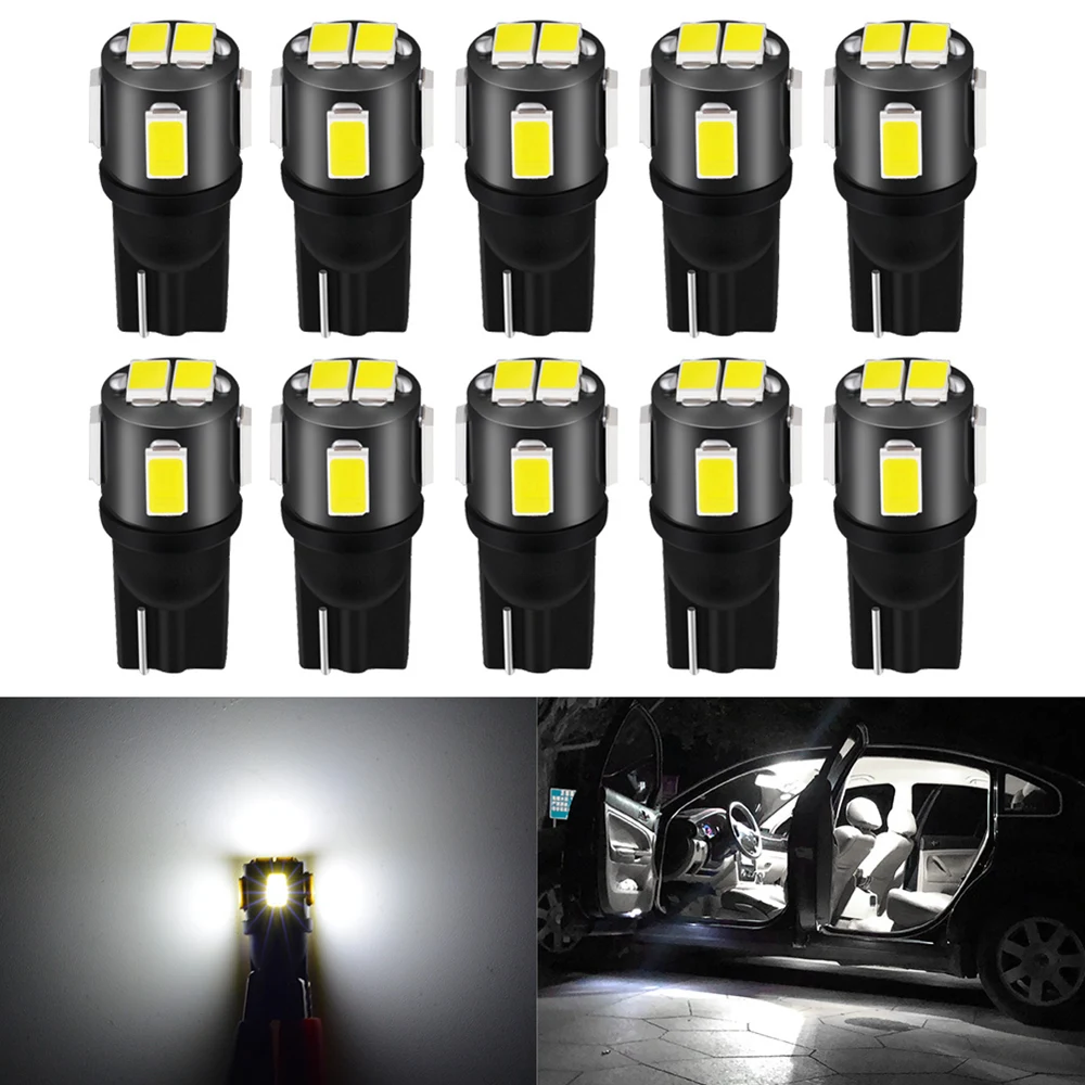 10x T10 Led Car Lights W5W 194 168 Interior LED for Citroen Berlingo X7 C5 C3 C4 C25 C2 C1 C8 Picasso Xsara Saxo C4L DS3 Xantia