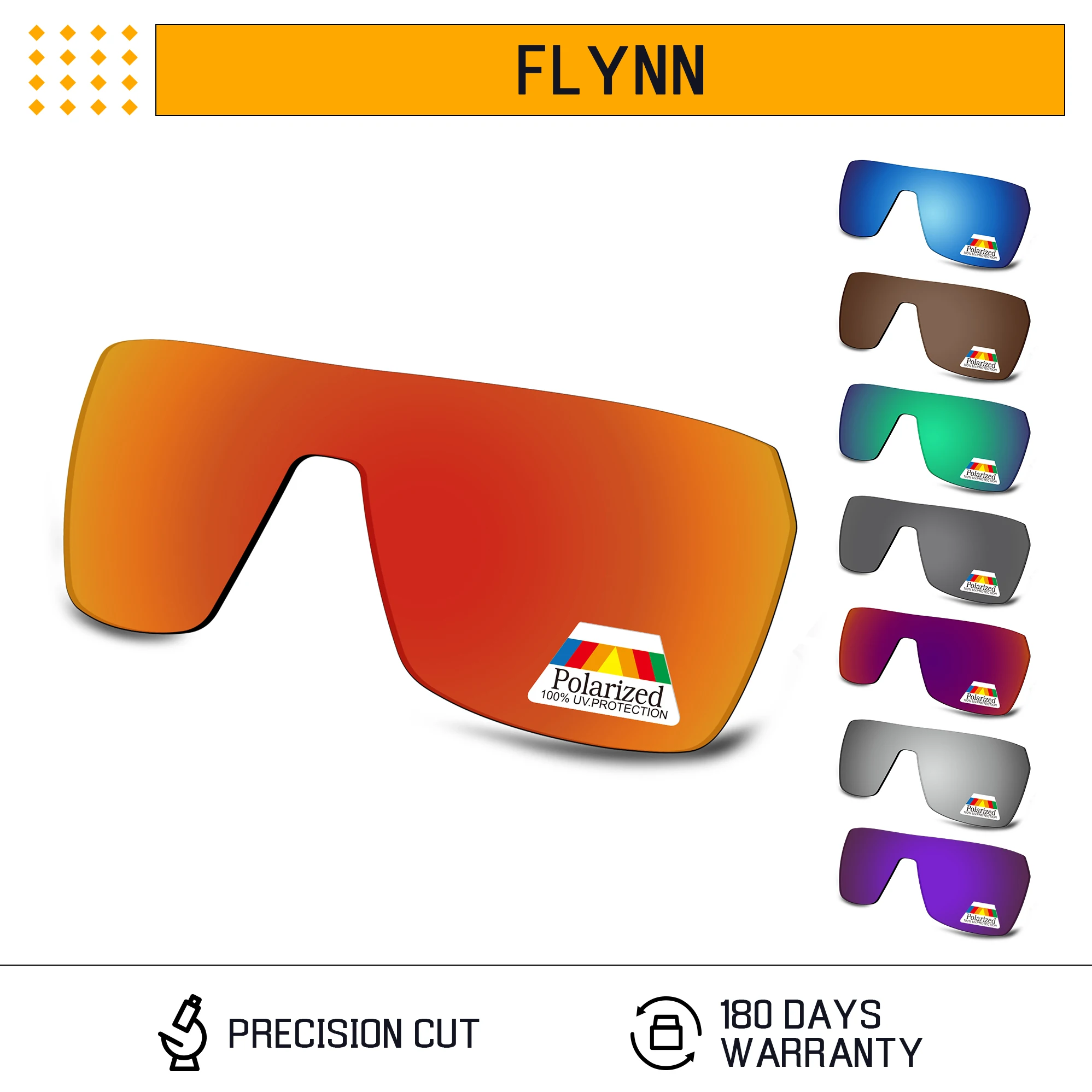 Bwake Polarized Replacement Lenses for-Spy Optic Flynn Sunglasses Frame - Multiple Options