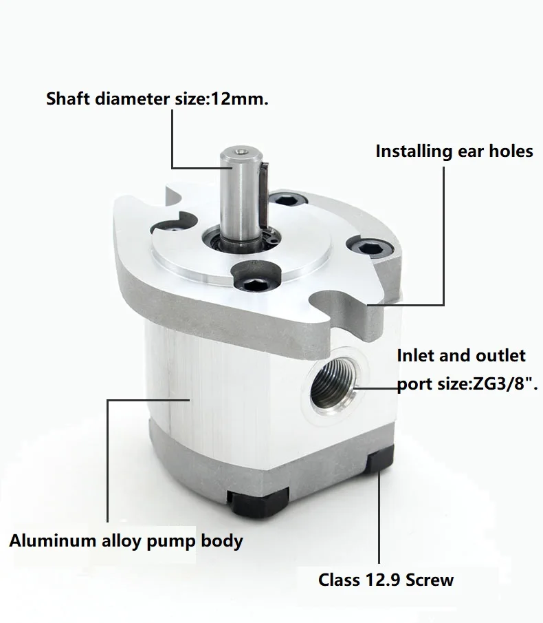 Imagem -02 - Bombas de Engrenagem Hidráulicas Hgp1a-f6r Hgp-1a-f8r Hgp-1a-f8l Bomba de Óleo de Alta Pressão para Fabricantes de Transferência de Óleo Liga de Alumínio