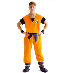 Anime Cosplay Costume Halloween Party Costume Holiday Suits Son Goku Carnival Anime Cosplay Costumes Top Pant Belt