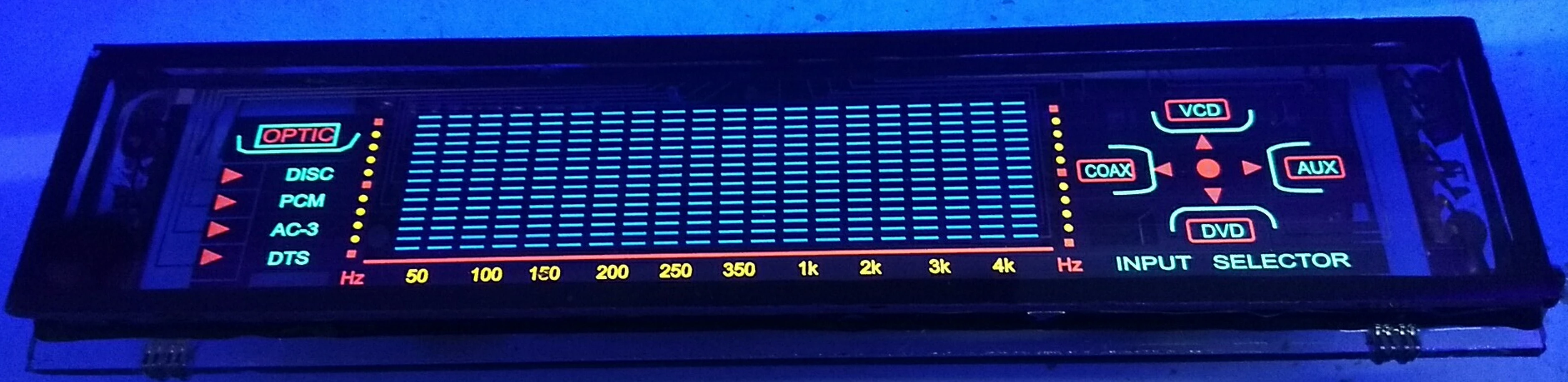 VFD fluorescent display kit for power amplifiers and multimedia speakers (7717)