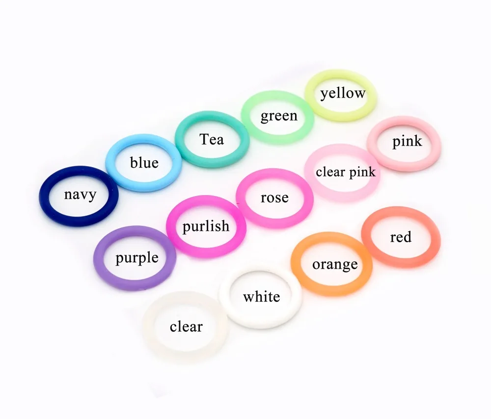 10 stücke Transparent Klar Baby Silikon Schnuller Dummy Ring MAM Adapter O Ring BPA FREI Food Grade für Nuk Innere größe 21,5mm – Detail 5