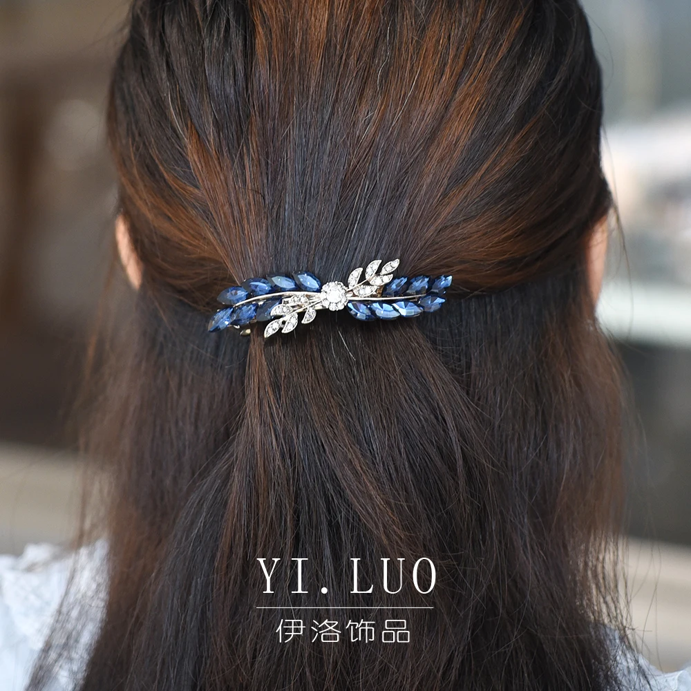 Women Headwear Flower Cute Hair Clip Fashion Crystal Hair barrettes Rhinestone Hair Accessories For Women