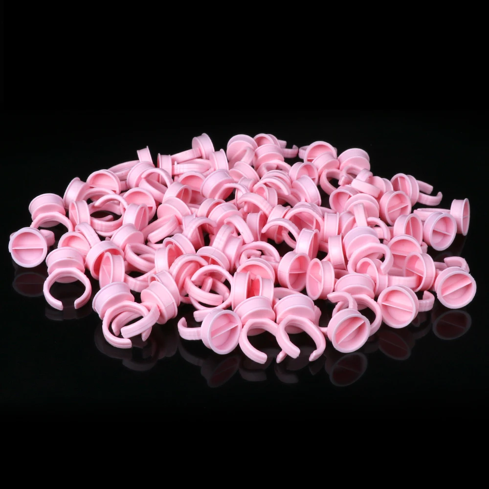 100Pcs Disposable Microblading Tattoo Ink Ring Cup Caps Pigments L M S Permanent Makeup Use Needles Tattoo Supplies Accessories