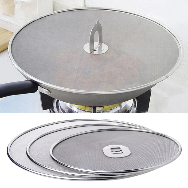 Anti-splash Net Cover for Frying Pan Pot, Screen Lid, Splashproof, Prevent Oil from Splashing Out