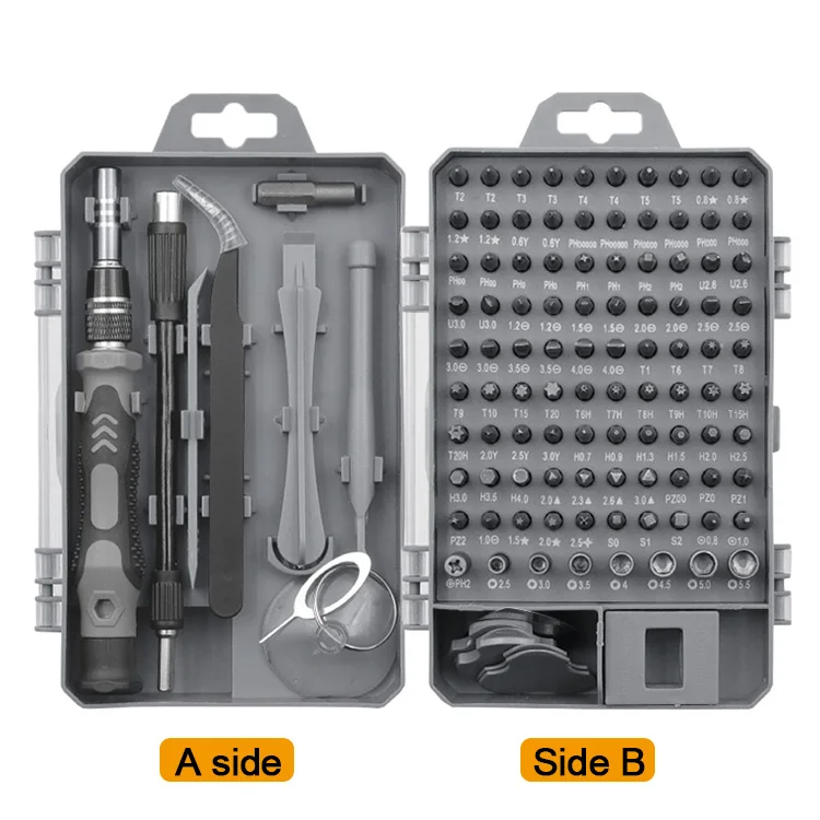 

Screwdriver Set 135 In 1 Magnetic Screwdriver Bit Set Precision Phillips Torx Hex Screwdriver Bits Repair Phone PC Tools