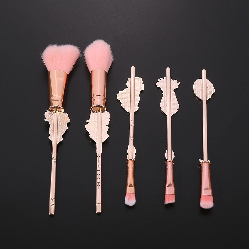 Hot Japan Anime Jujutsu Kaisen Makeup Brushes Tool Set 10pcs Cosmetic Powder Blush Eye Shadow Blending Eyebrow Brush Maquiagem