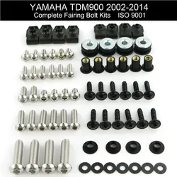 For Yamaha TDM900 TDM 900 2002-2014 Motorcycle Complete Full Fairing Bolts Kit Fairing Clips Body Screws Nuts Stainless Steel