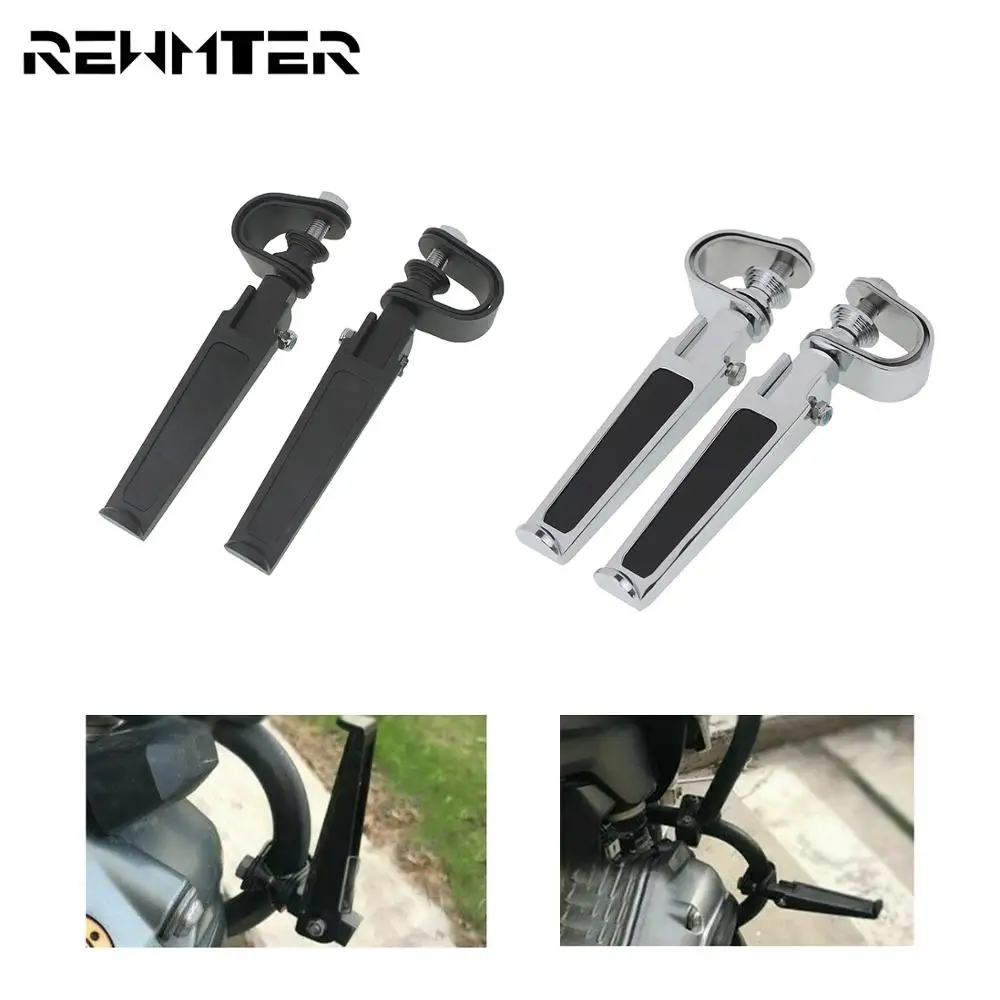 

Motorcycle 1-1.25" Crash Bar Highway Footpegs Foldable Footrest Engine Guards Foot Peg For Harley Dyna Sportster Touring Softail