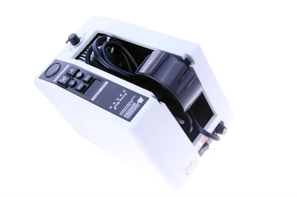 M-1000S 18W Automatic Tape Dispenser Electric Adhesive Tape Cutter Cutting Machine 5-999mm High temperature belt cutter