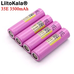 Liitokala-batería de litio 18650 para herramientas eléctricas, pila de alta potencia de 3500mAh, 3,7 v, 25A, 35E, Original, 1-10 piezas, INR18650