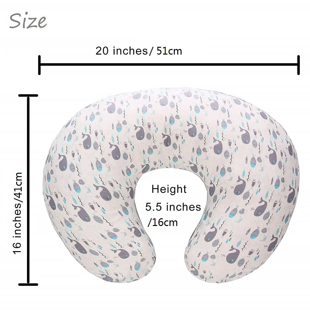 Baby Nursing Pillow case Maternity Breastfeeding Pillow cover Infant U-Shaped Newbron Cotton Feeding Waist Cushion for Nursing