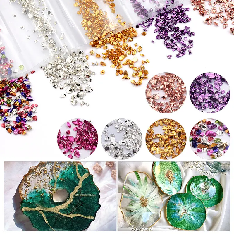 Epoxy Resin Colorful Metallic Sandstone Nail Art Gravel Filling Material UV Resin Epoxy Mold Filler For DIY Jewelry Making Tools view 4