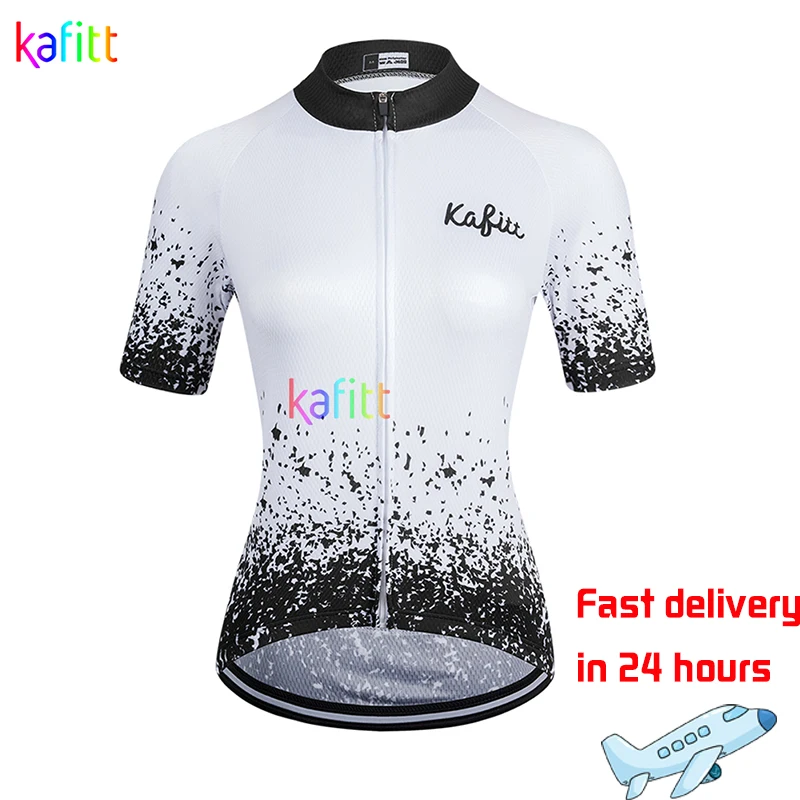 2021 Kafitt frauen Kurzarm Jersey Fahrrad Kleidung Ropa Ciclismo Straßen Radfahren Shirt Schnell Trocknend Uniform Atmungsaktive Sommer